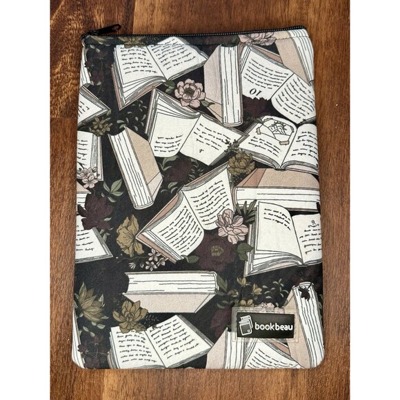 Book Beau Book Sleeve Size "Mini" Floral Book Print EUC!! - Picture 1 of 5